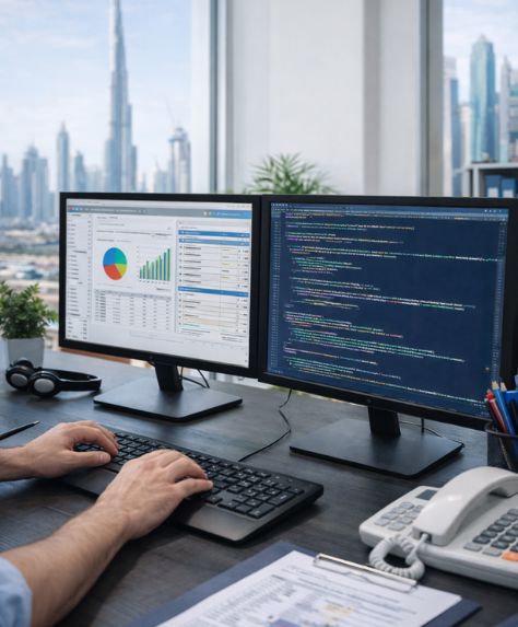 Computer Operator in UAE handling data entry office systems reports and records